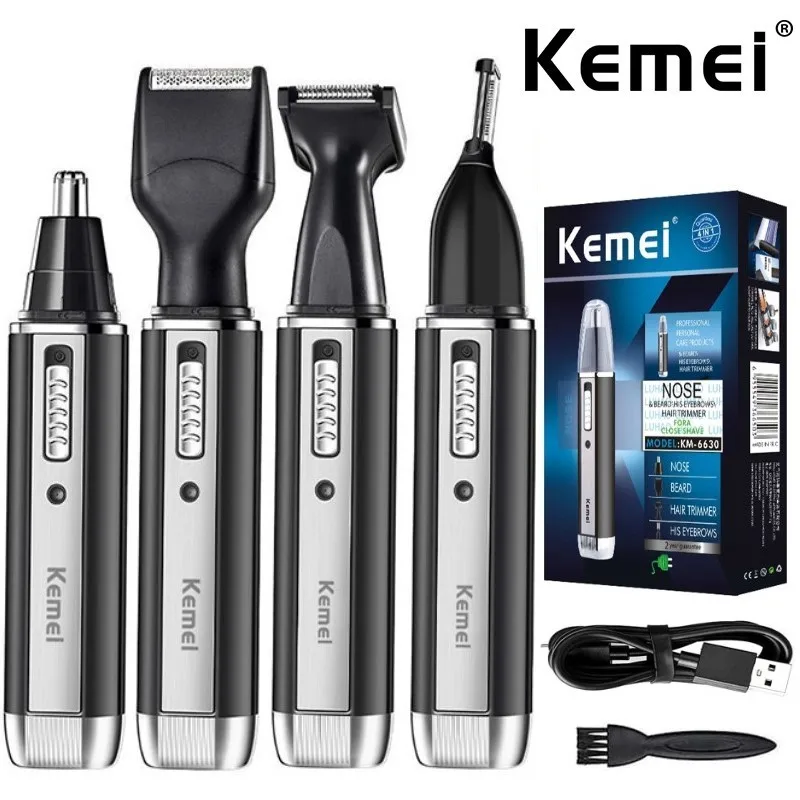 Men'S Grooming Nose Hair Trimmer - Kemei 4 in 1 trimmer per