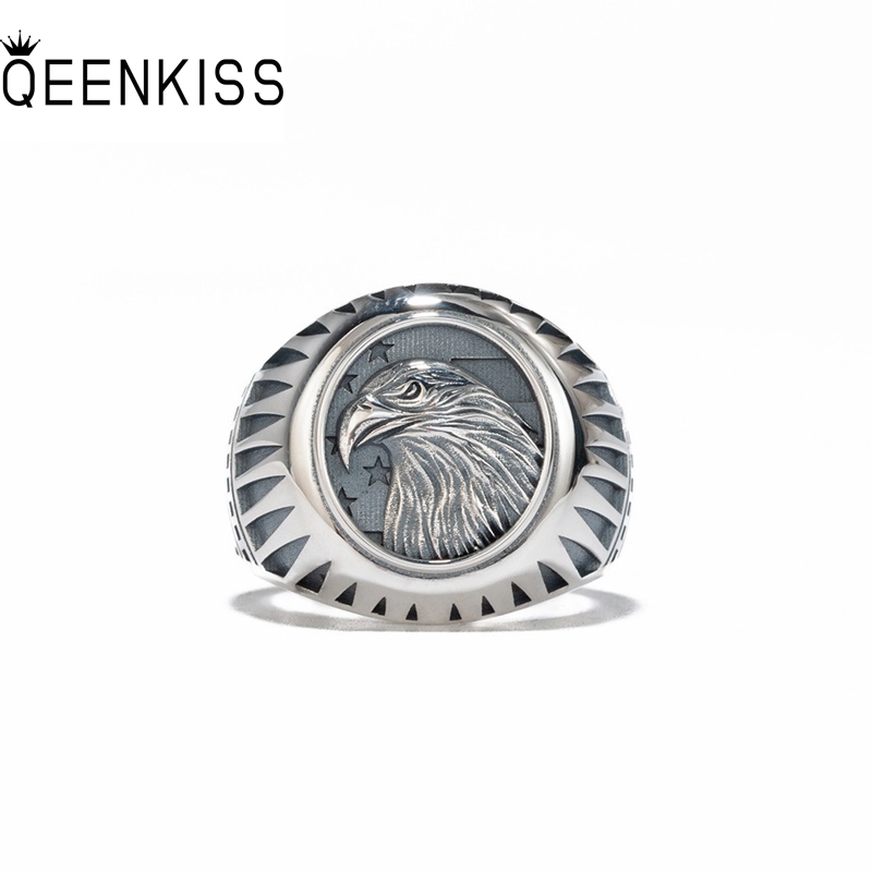 Men'S Grooming Gifts - QEENKISS Anelli in argento sterling 925