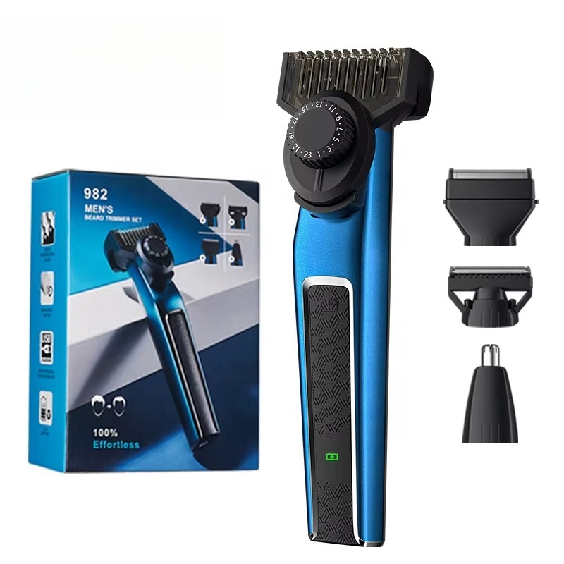 Men'S Grooming Nose Hair Trimmer - Set Regolabarba 982 per Uomo, Rasoio
