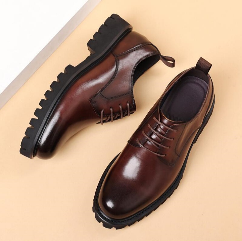 Young Men'S Grooming - Scarpe Oxford in Vera Pelle Stile