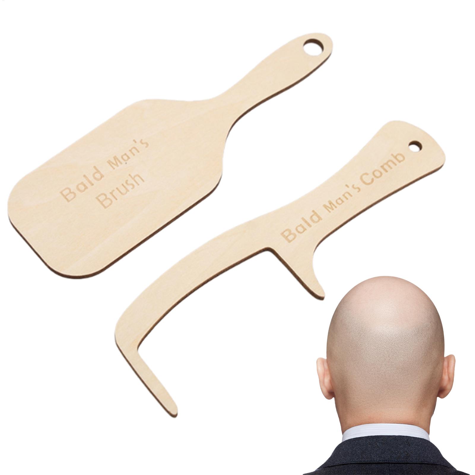 Men'S Grooming Gifts - 2 pezzi divertente uomo calvo strumento