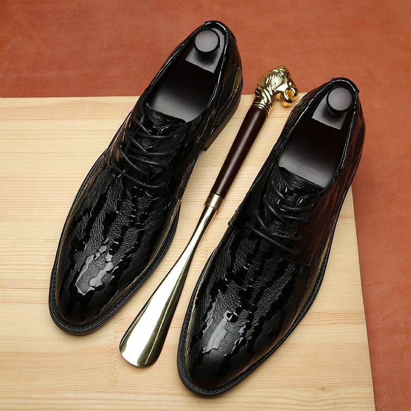 Scarpe da uomo in pelle con ri - Young Men'S Grooming recensione e prezzo