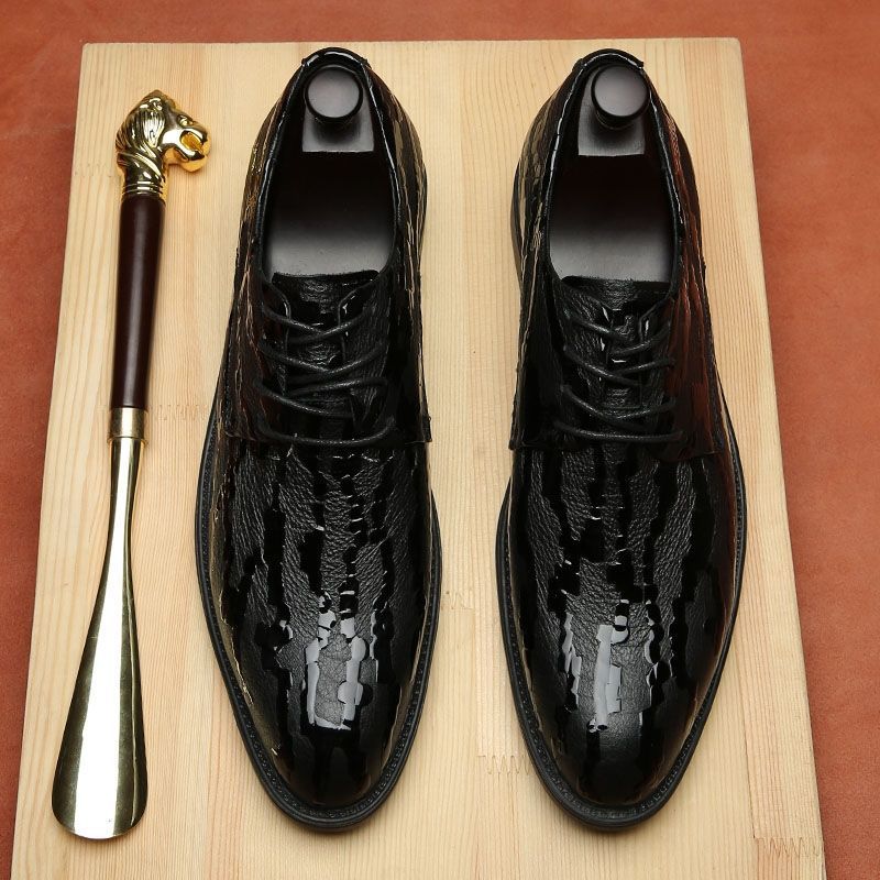 Scarpe da uomo in pelle con ri - Young Men'S Grooming recensione e prezzo
