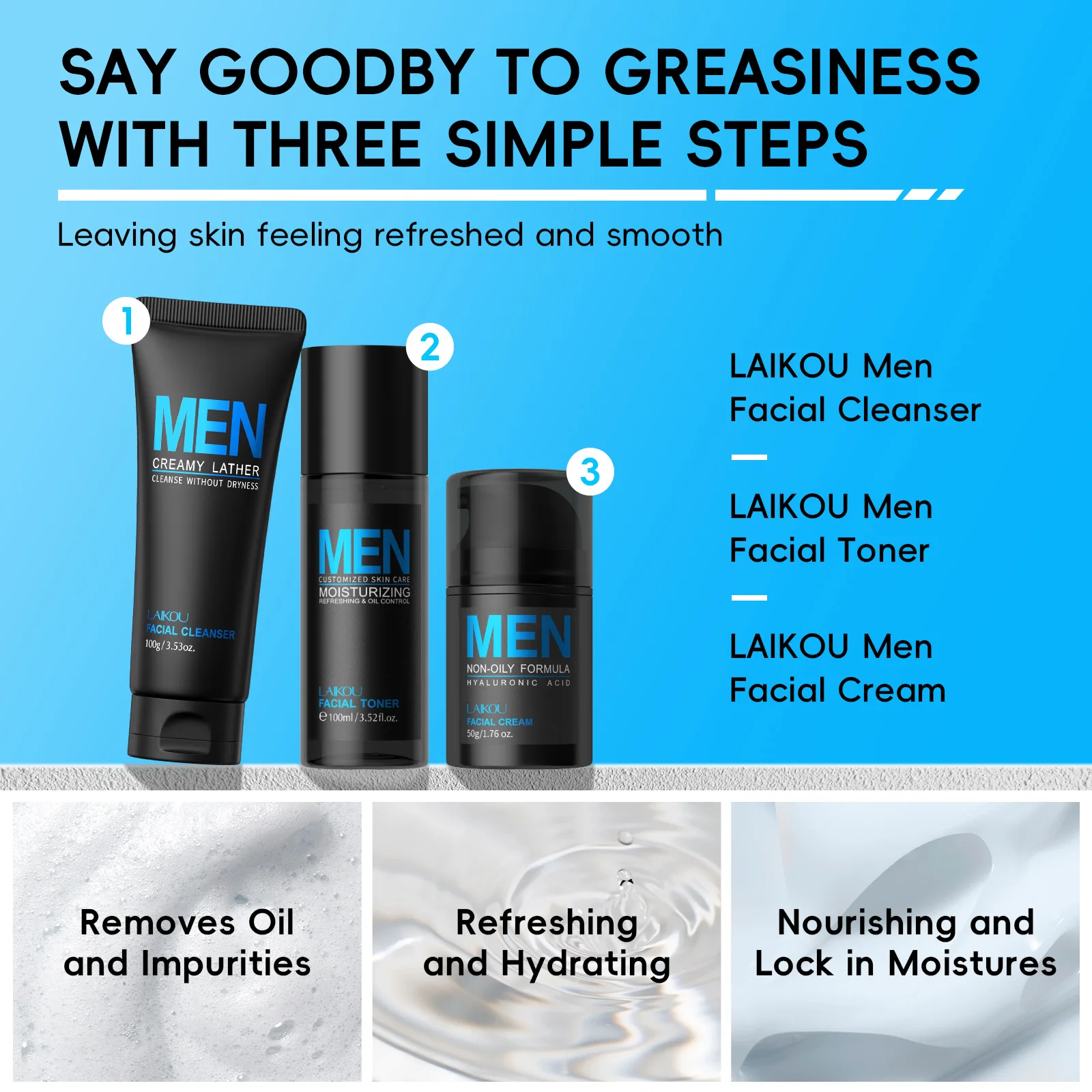 Set da uomo 3 in 1 per toelett - Men'S Grooming Cream recensione e prezzo