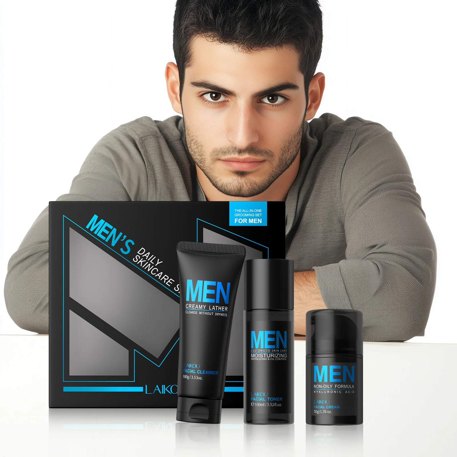 Set da uomo 3 in 1 per toelett - Men'S Grooming Cream recensione e prezzo