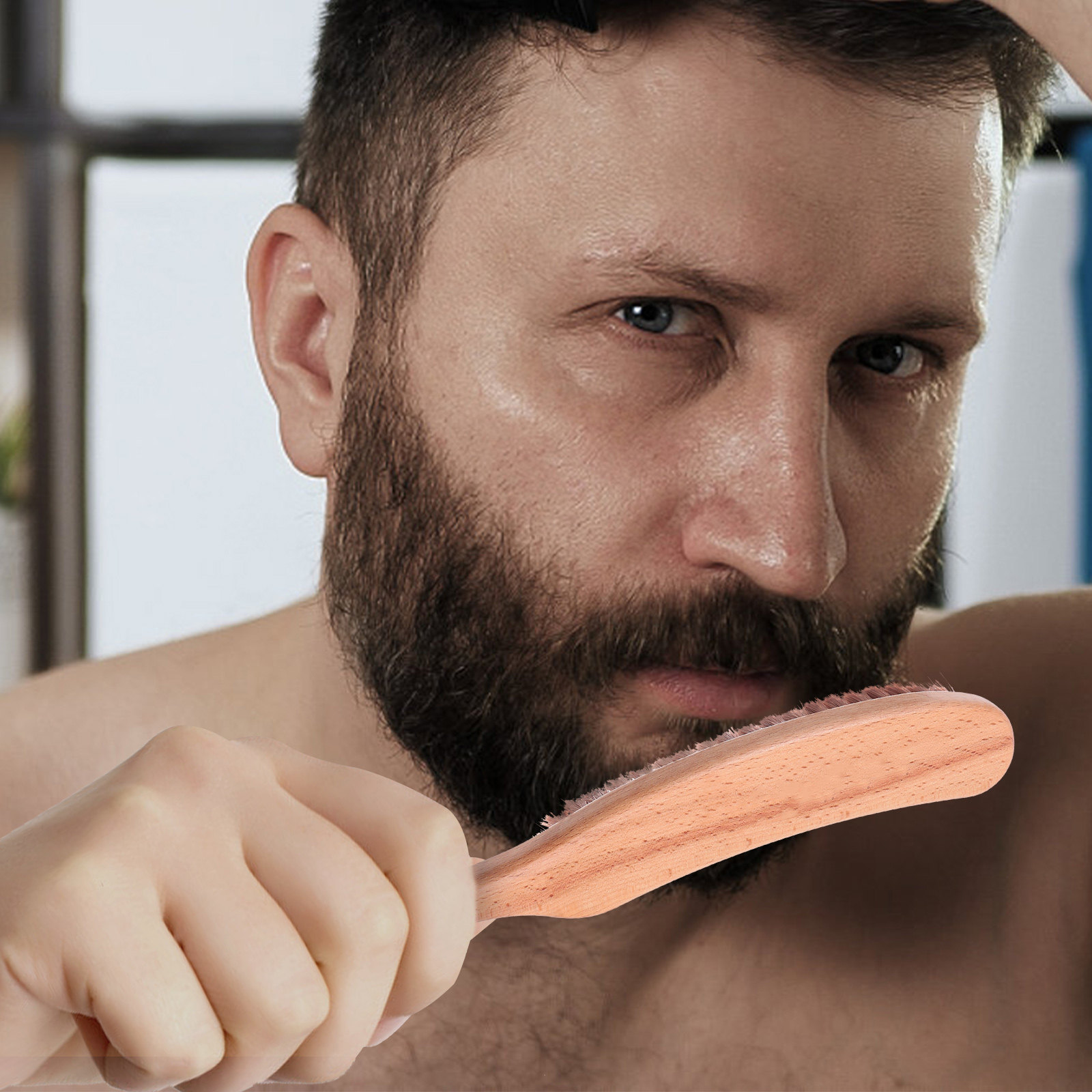 1 Pezzo Spazzola per Barba in  - Men Grooming Usa recensione e prezzo