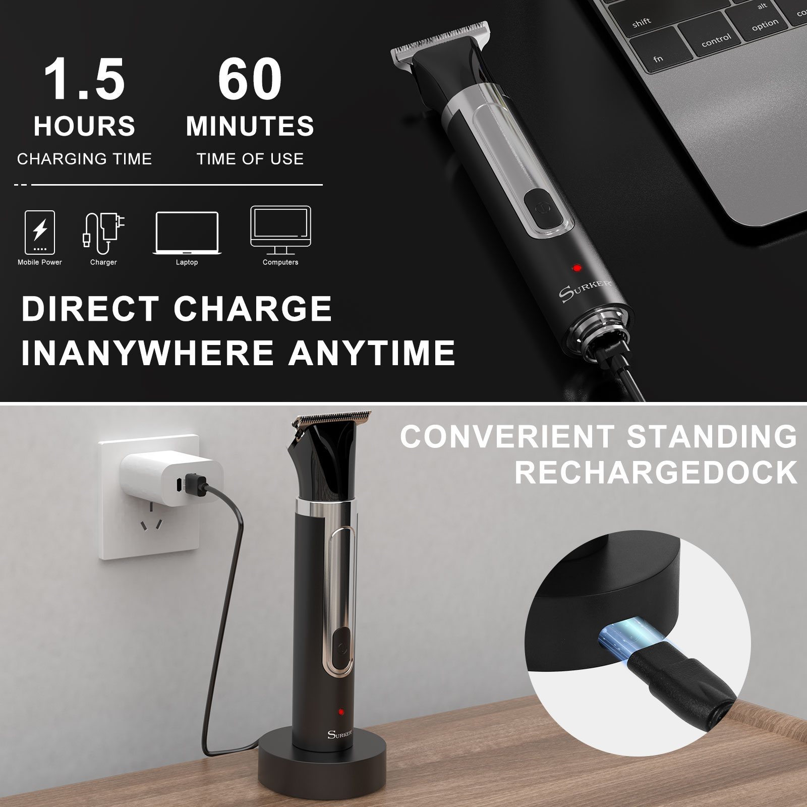 Surker Rasoio 4 in 1 per uomo  - Men'S Grooming Nose Hair Trimmer recensione e prezzo